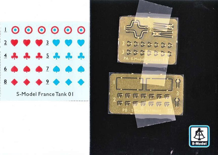 S-Model PS720008 1/72 Hotchkiss H38/39 Light Tank 1+1 Plastic Model Kit
