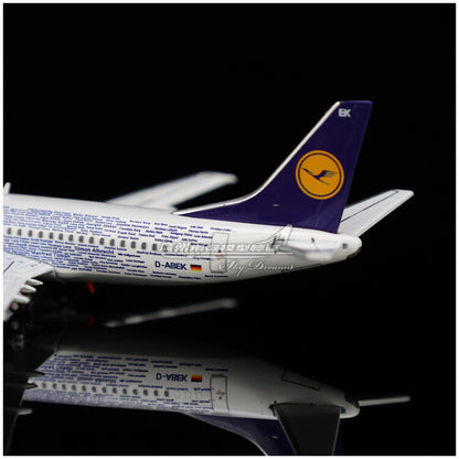 1:400 JC Wings Lufthansa Boeing 737-300 Passenger Plane Diecast Aircraft Model