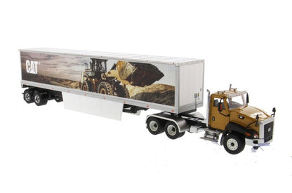 1:50 DM CT660 Van Trailer Container Truck Construct Vehicle Lorry Diecast Model