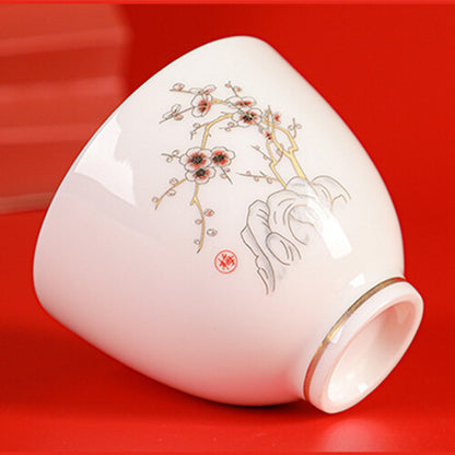 Tea Cup Floral Print Under Glaze Porcelain Master Cup Of Tea