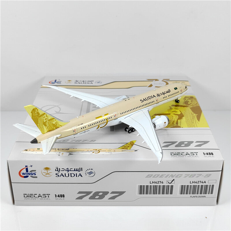 1:400 JC Wings SAUDIA BOEING B787-9 Passenger Airplane Diecast Aircraft Model