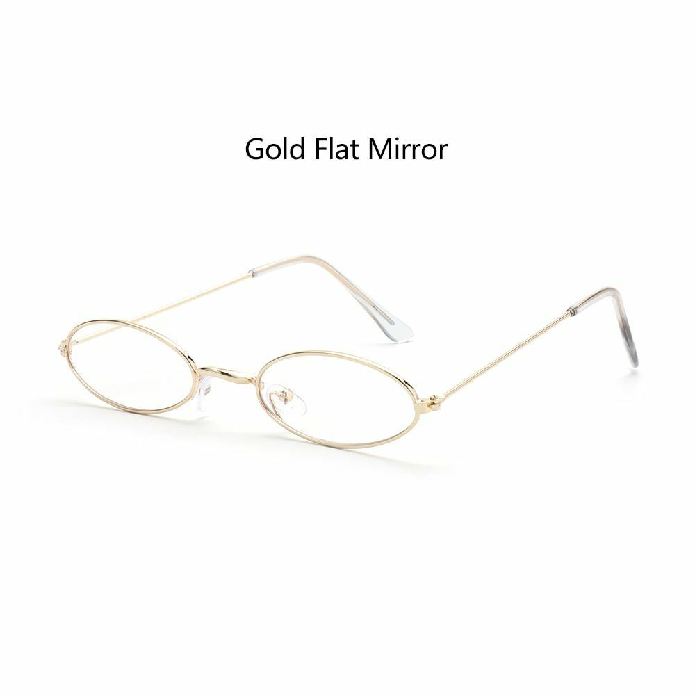 Oval Sunglasses 1pc Design Retro Small Vintage Shades Anti-blue Light Eyeglasses