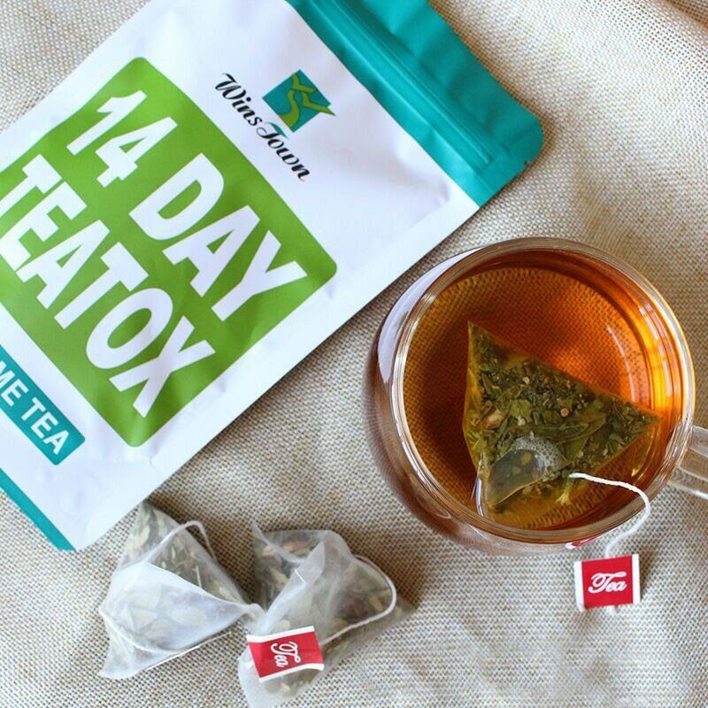 14 DAY TEATOX Qing Chang Jian Fei Cha燃脂平肚子茶袋装Tian Ran Pai Du Cha14 天天然排毒茶清肠减肥茶