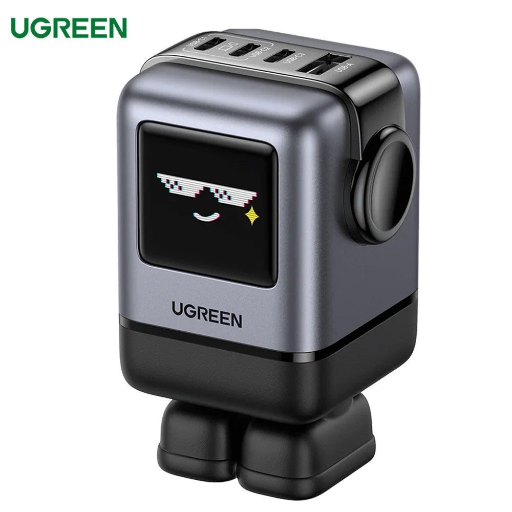 UGREEN Uno 100W USB C 4-Port GaN Fast Charger with LED Screen for Laptp & Phone
