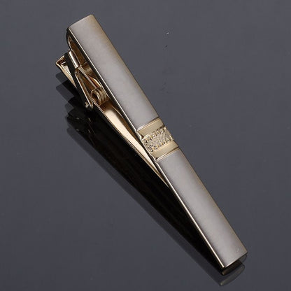 Men Business Necktie Clips 5.5cm Metal Ties Classic Simple Fashion Clasp Jewelry