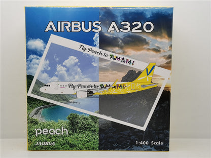 1:400 Phoenix Peach AIRBUS A320 Airplane Diecast Aircraft Plane Model