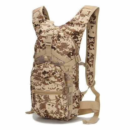 15L Tactical Backpack 800D Oxford Hiking Outdoor Cycling Camping Bag 45*24*12 CM