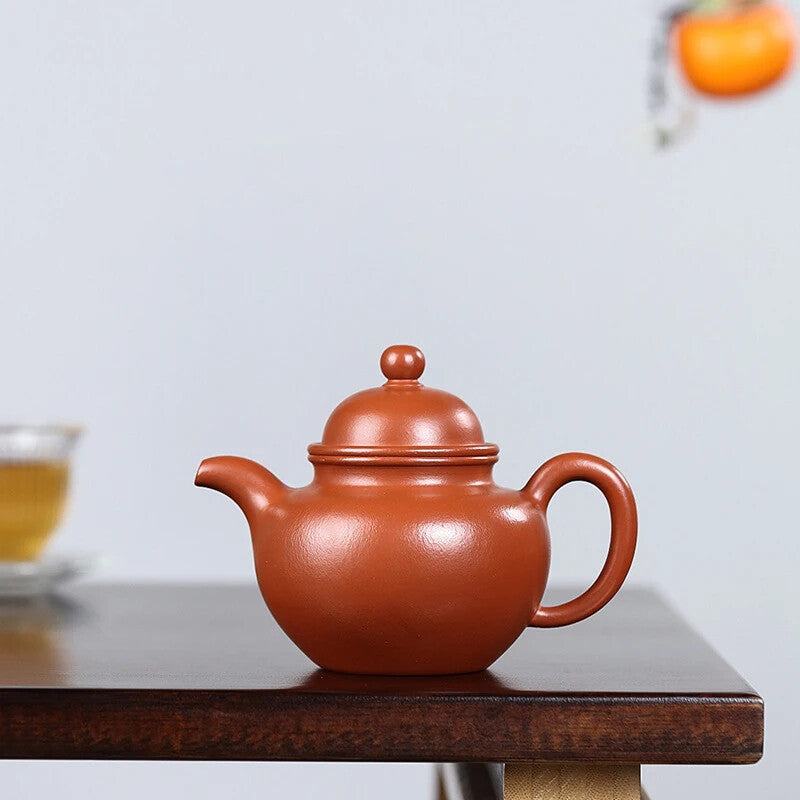 300ML Yixing Teapot Chinese Filter Ceramic Teapot Spherical Tea Ceremony