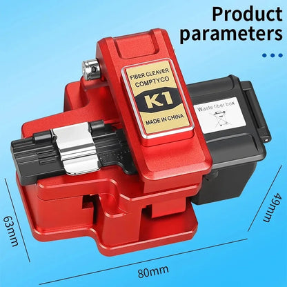 K1 Fiber Cleaver FTTH Optical Fiber Cable Cutting Knife Tool Waste Fiber Box