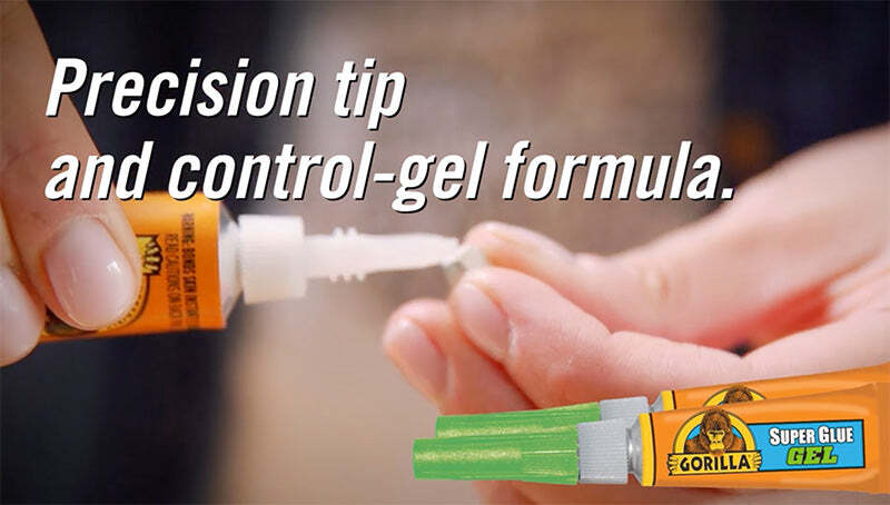 Gorilla 10 Pack 3 Gram Tubes Super Glue Gel, Dries in 10-45 Seconds