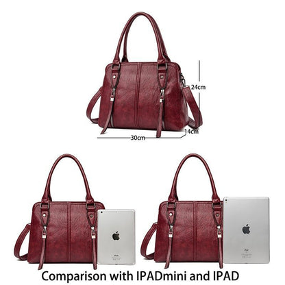 Leather Handbag Large Messenger Bag Simple Messenger Bags Polyester 30*14*24 CM