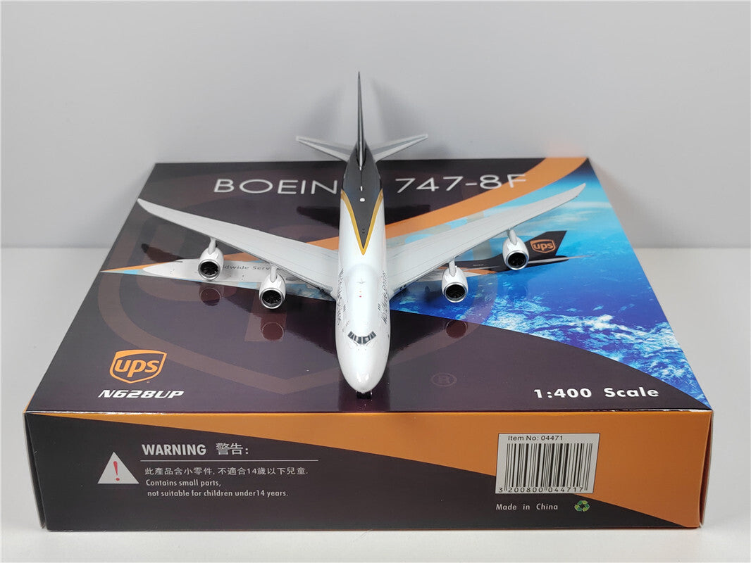1:400 Phoenix Worldwide Services UPS B747-8F Airplane Diecast Aircraft Model
