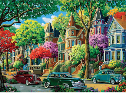 500 Piece Puzzle for Adults,Urban Street Jigsaw Puzzle for Adults Children Elder