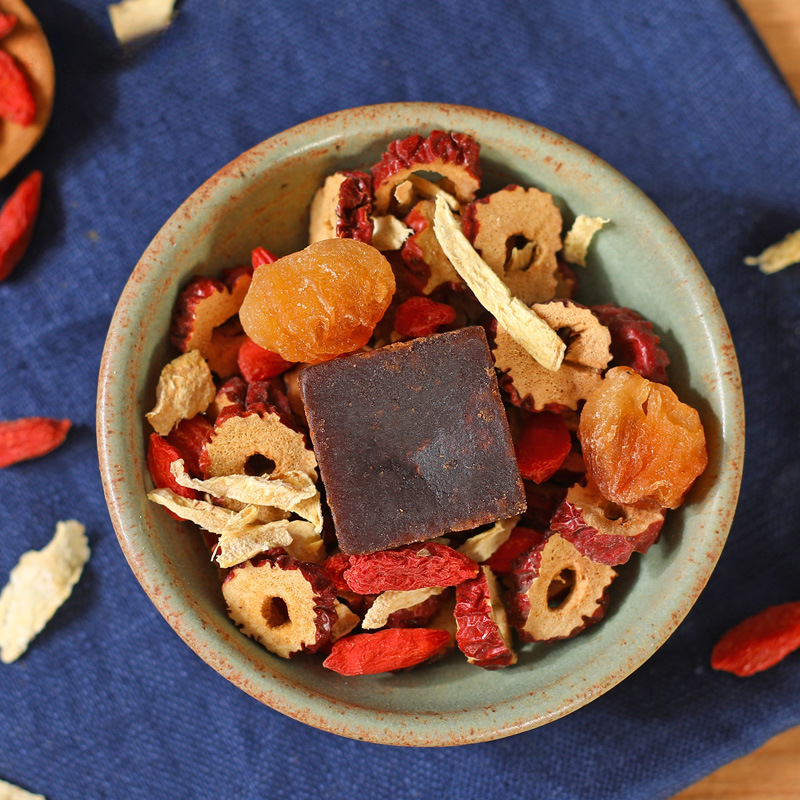 150g Brown Sugar Ginger Tea Longan Jujube Goji Berry Black Sugar Ginger Jujube