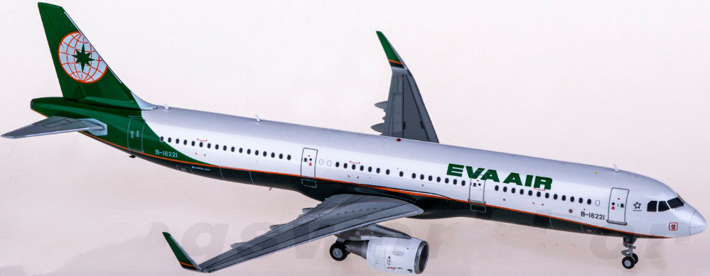 1:200 JC Wings EVA AIR AIRBUS A321 Passenger Airplane Diecast Aircraft Model