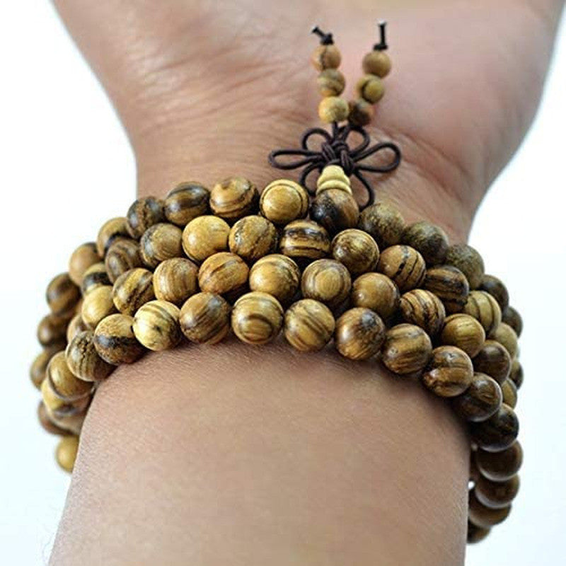 Authentic Vietnamese Agarwood Incense 108 Beads 6-8mm Fashion Prayer Beads