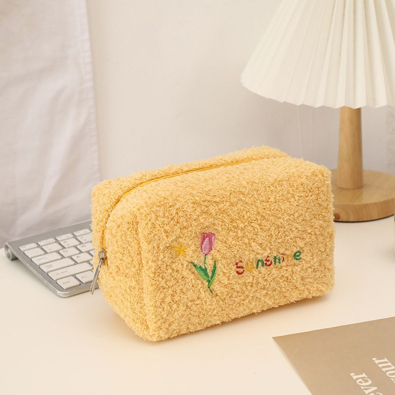 Tulip Flower Travel Cosmetic Storage Bag Makeup Organizer Handbag Wash Purse 1PC
