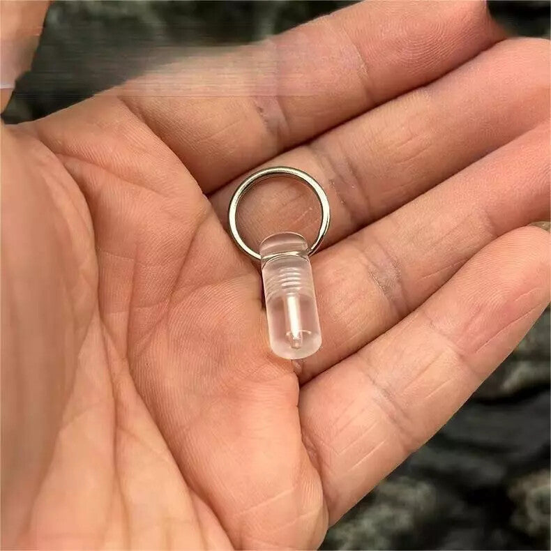25years luminous Tube Pendants Paracord Beads Key Ring Necklace Pendants Zipper