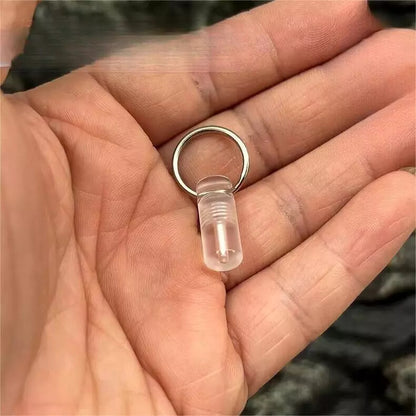 25years luminous Tube Pendants Paracord Beads Key Ring Necklace Pendants Zipper