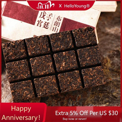 Palace Ecology Miffer Puer Tea Brick Yunnan Bulang Mountain Gold Bud PuerhTee80g-