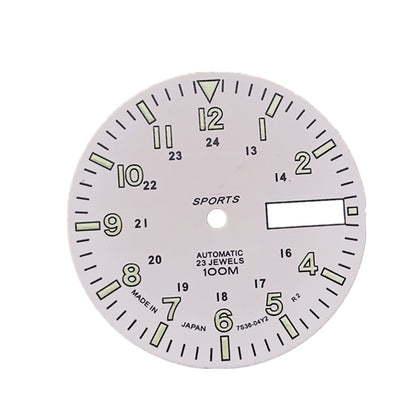 Green Luminous Dial Copper C3 For NH36A Automatic Mechanical Watch Movement F