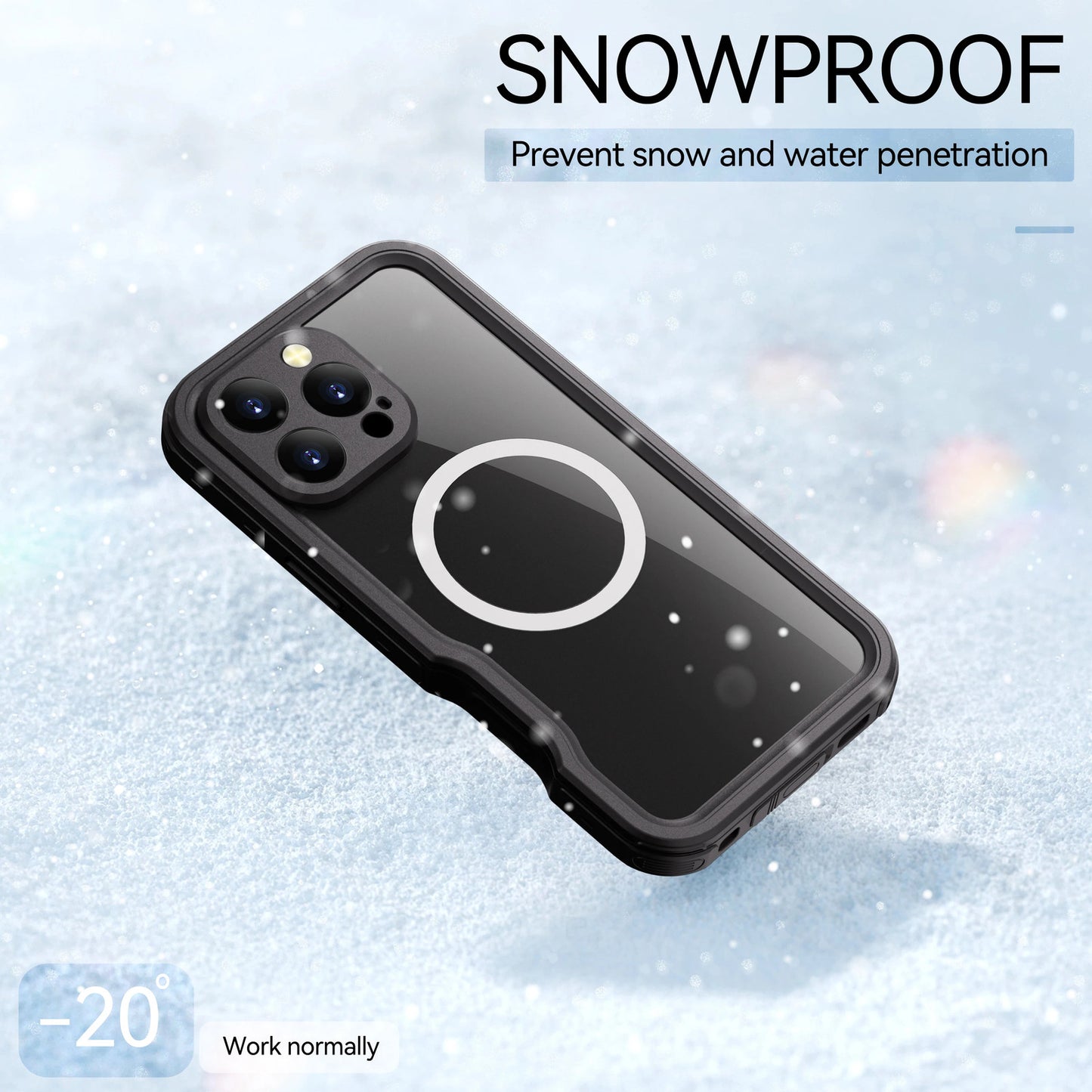 Design 360 Protection Shockproof IP68 Waterproof Phone case forIPhone16promax