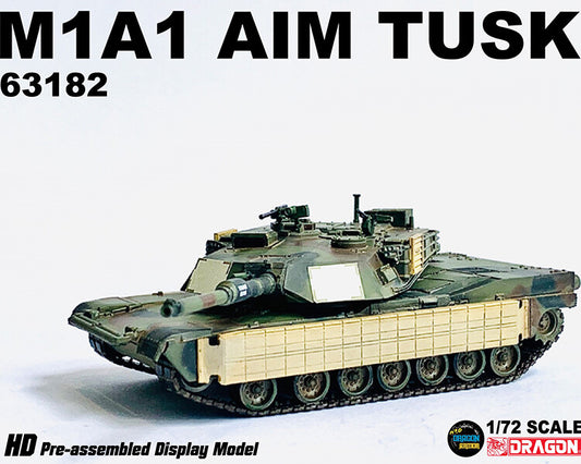 1/72 US M1A1 AIM TUSK Abrams Main Battle Tank Model 63182