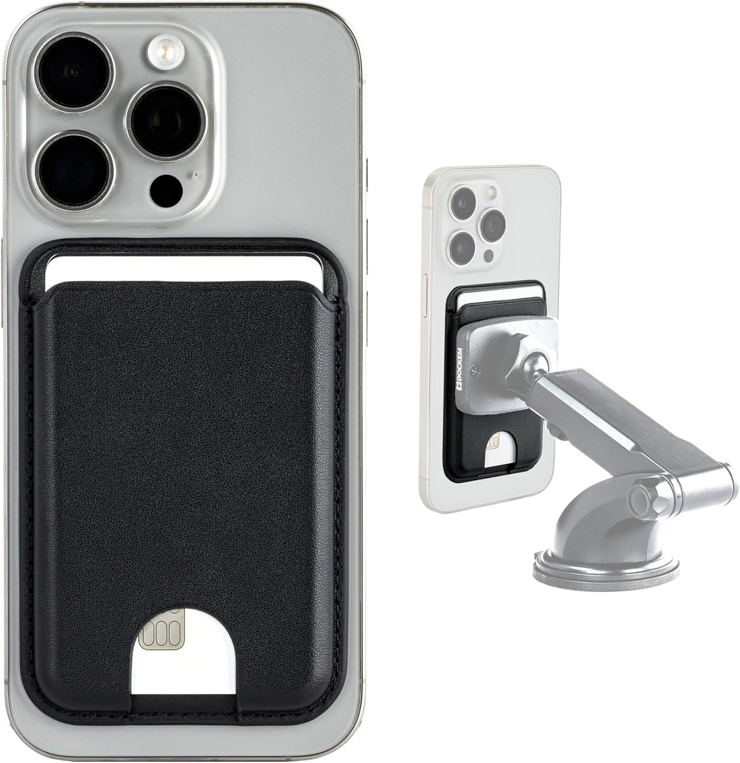 Ionic Slim Wallet Compatible with Magsafe and Built-In Metal Plate for Magnetic
