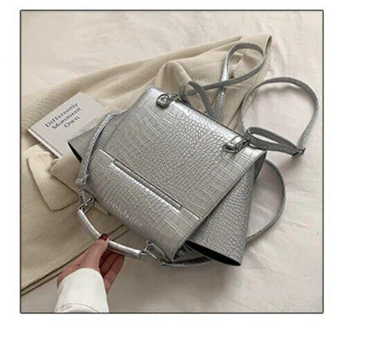 Women's One Shoulder Crossbody Bag Girls PU Handbag Shoulder Bag