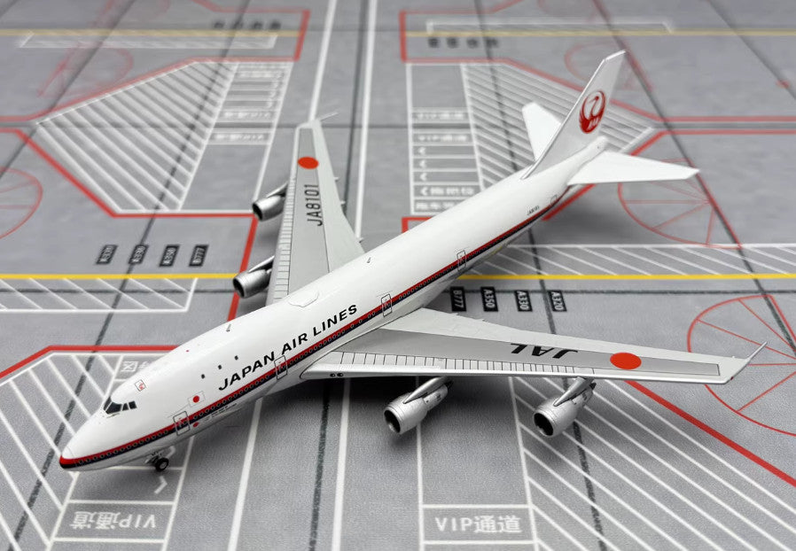 1:400 HX Models JAPAN AIRLINES BOEING 747-100 Passenger Airplane Diecast Model
