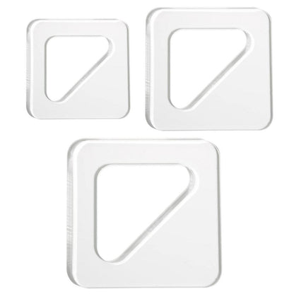 Cutting Board Acrylic Template Clear Router Triangle Straight Curvy DIY Stencils