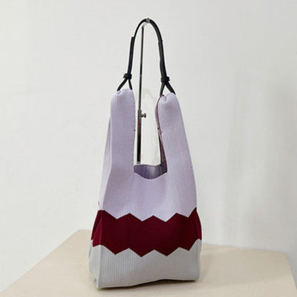 Plaid Twill Shoulder Wrist Underarm Bag Wool Large Retro Tote Handbag Purse 1 PC