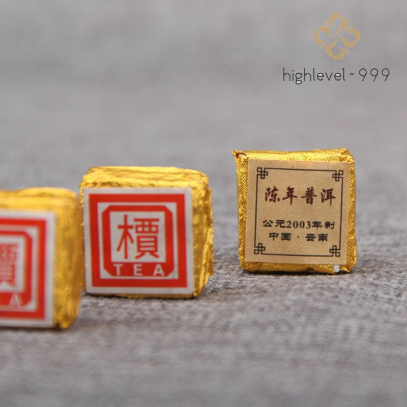 250g Ripe Pu'er Tea 2003 Jia Mark Mini Gold Mini Compressed Tuo Tea Yunnan