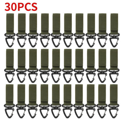 Outdoor Tactical Gloves Hooks Triangle Backpack Hanging Buckle Nylon Keychain