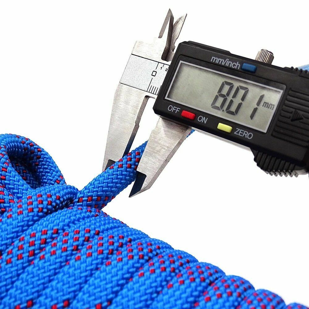 Static Climbing Ropes 8mm Outdoor Survival Safety Cord Camping Equipment 10-30 m