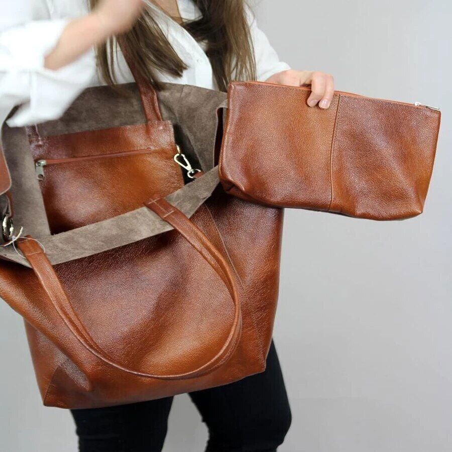 2023 Pu Leather Hand Bags Lady Shopper Women Shoulder Bags Handbags