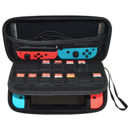 Storage Case for Nintendo Switch, Joy-Cons, 14 Game Cartridges, and Accessories