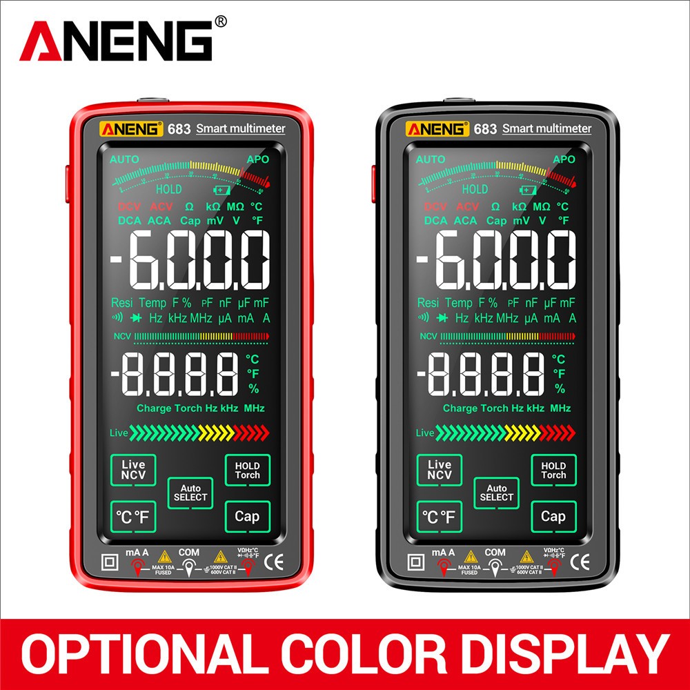 ANENG6000 Counts Multimetro Smart Multimeter Touch Test Rechargeable Multitester