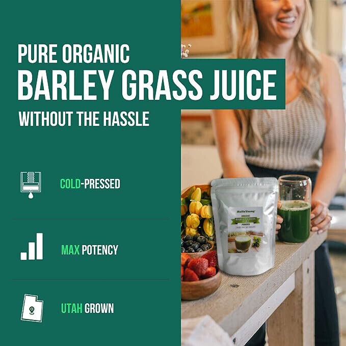 Organic Barley Grass Powder 250g Golden Herb Japanese Ceremonial Green Tea