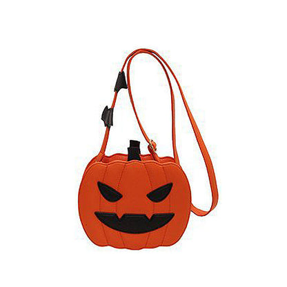 Halloween Bag PU Leather Pumpkin Purse Crossbody Bag Satchel Bag Shoulder Bag