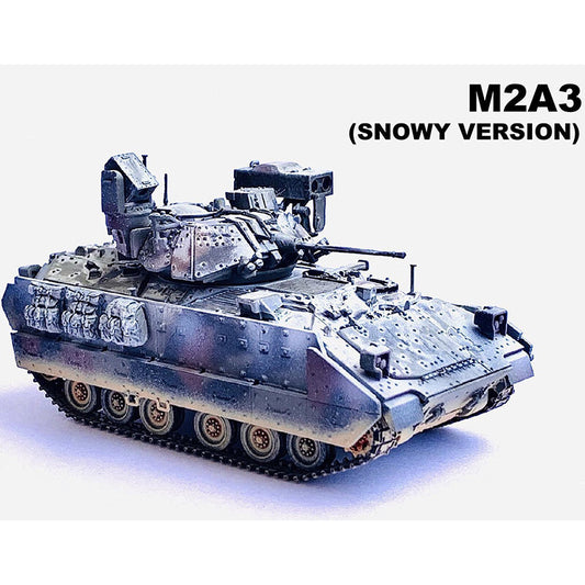 1/72 U.S M2A3 Bradley Infantry Fighting Vehicle Snow Painting Finished Model