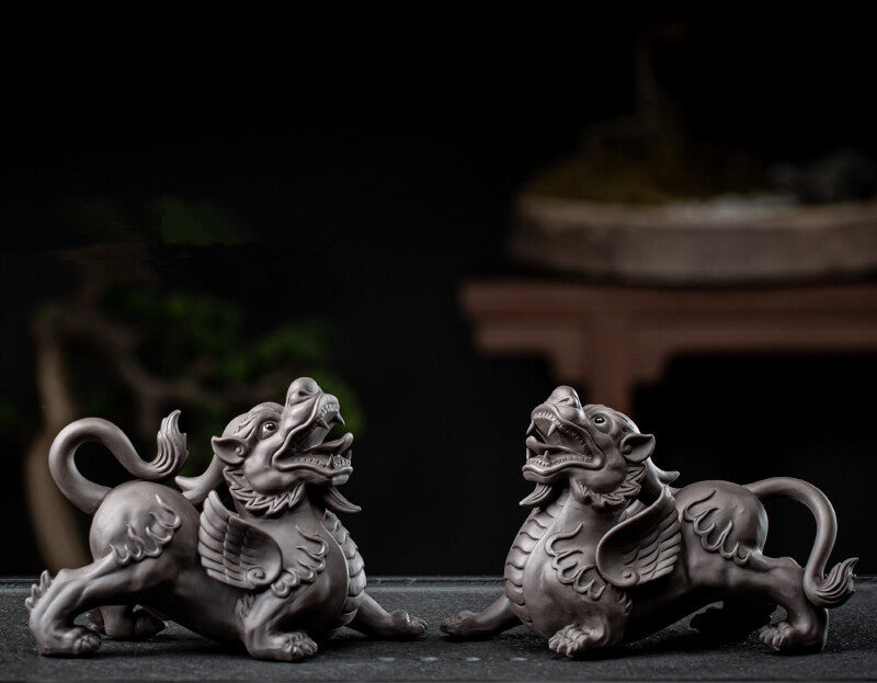 Mascot Yixing Zisha Tea Pet Brave Troops Animal Male Female Tea Play Good Luck