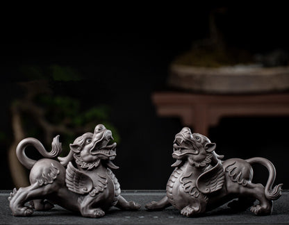 Mascot Yixing Zisha Tea Pet Brave Troops Animal Male Female Tea Play Good Luck