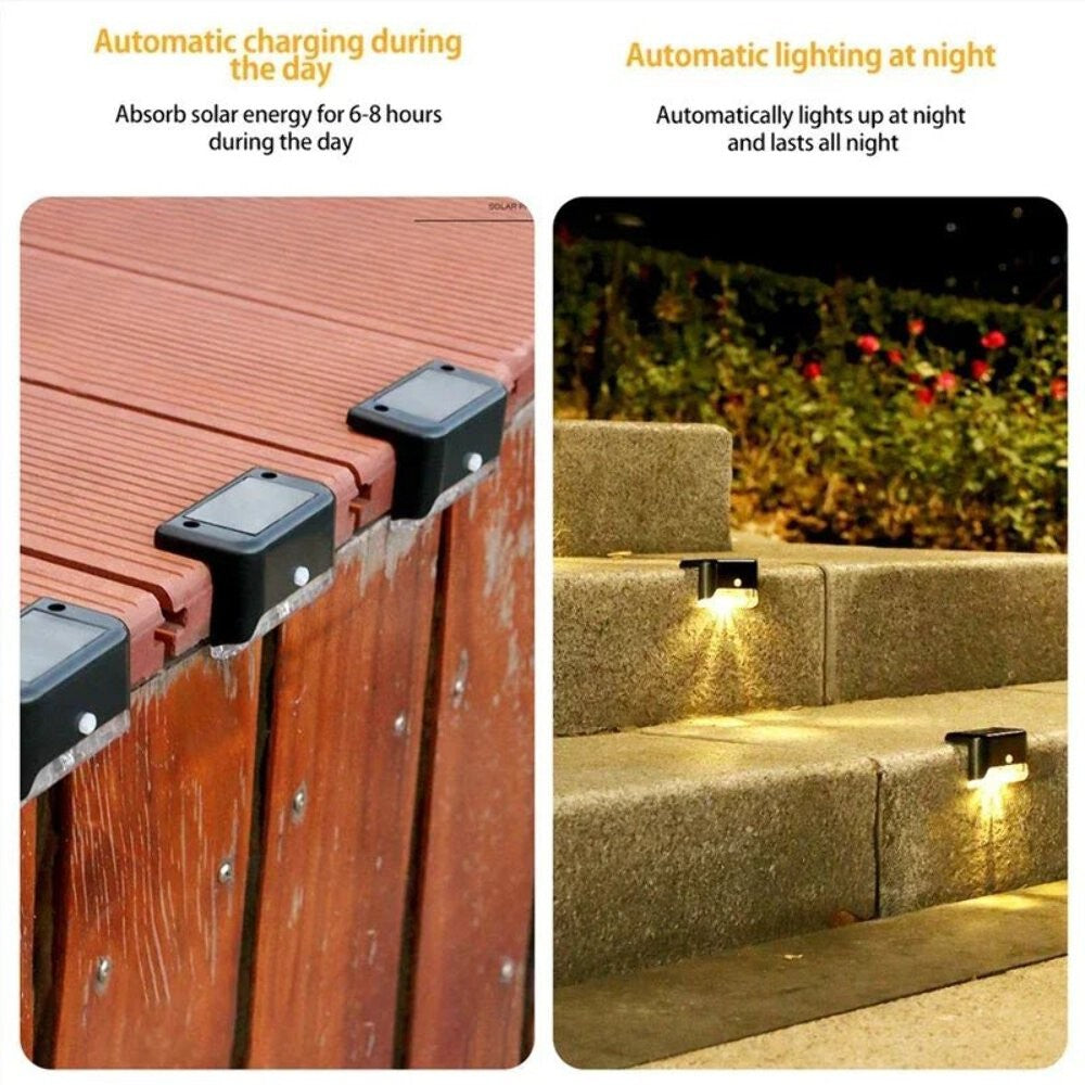 Solar Step Lights Outdoor – Waterproof Deck & Fence Lamps