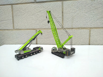 2PC ZOOMLION 1:120 ZCC1300 CRAWLER & ZAT2000V753 ALL TERRAIN CRANE Diecast Model