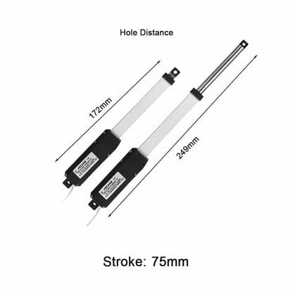 12V Linear Actuator Aluminum Alloy Small Electric Push Rod Mini Motor 25/50/75mm