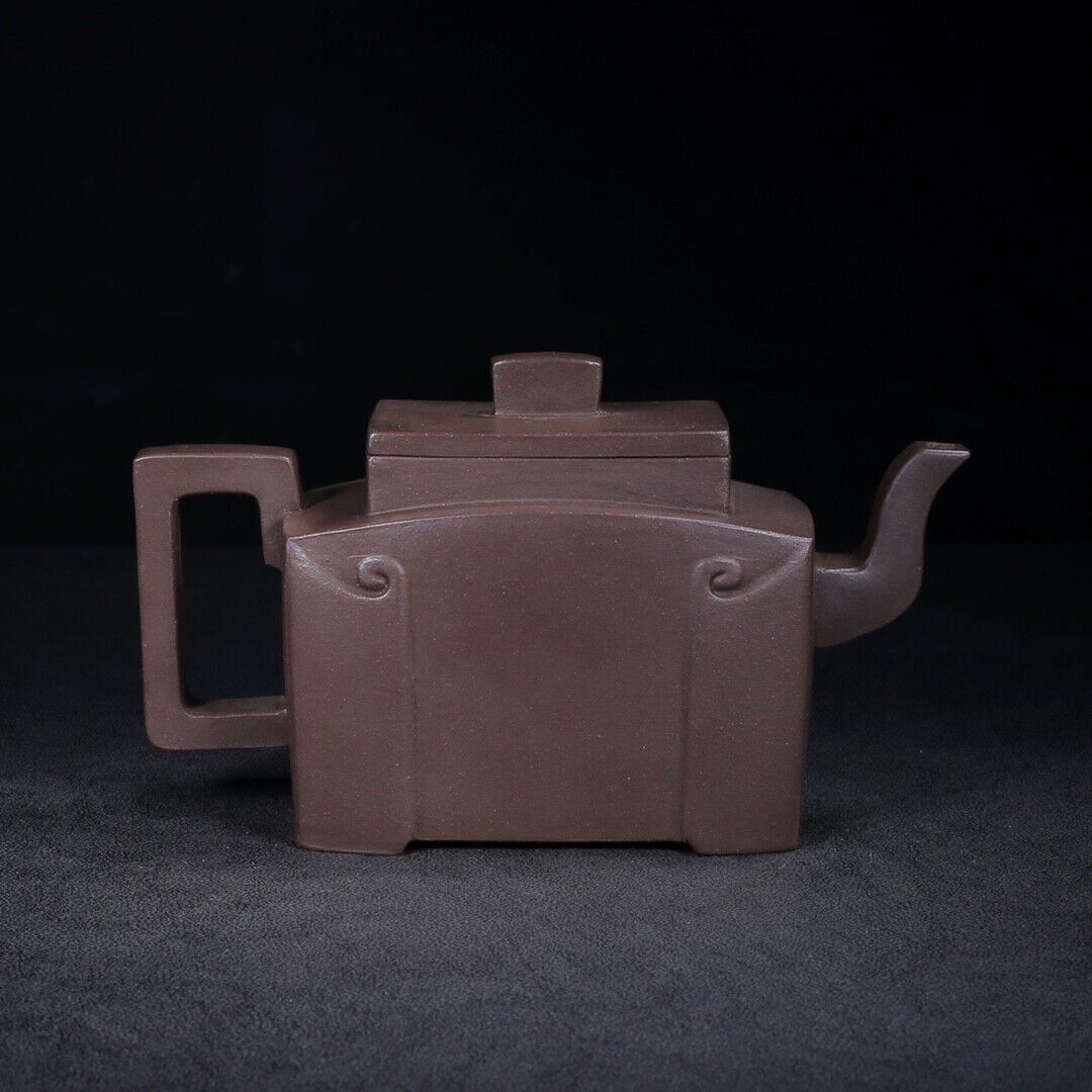 Chinese Yixing Zisha Clay Handmade Exquisite Teapot （四方 底款：阿曼陀室）