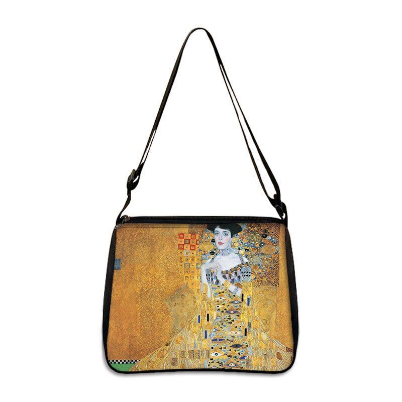 Famous Paintings Handbag Women Shoulder Bags Shopping Bag Canvas Pouch Zipper