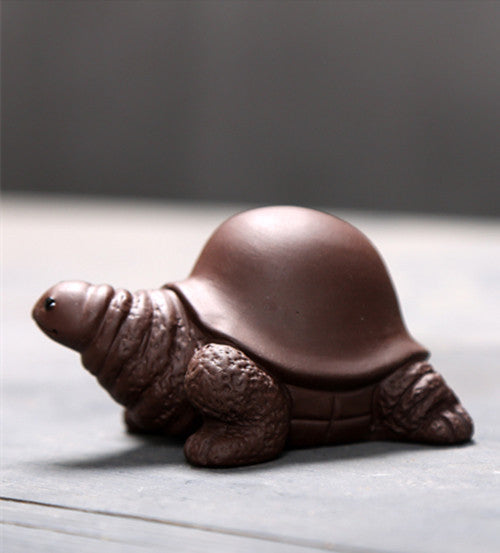 creative tea pet yixing zisha purple clay ornament tea play ox table decoration