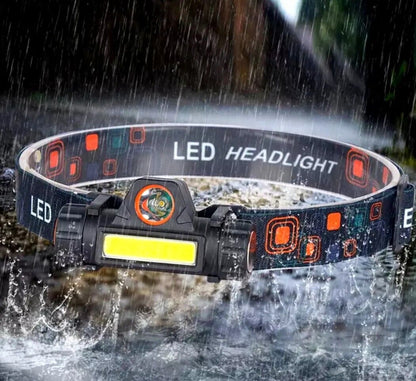 Lampara Linterna De Cabeza Impermeable Ajustable Rotable Sensor de Movimiento